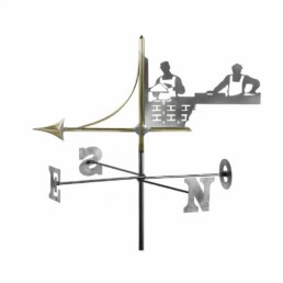 girouette de toit, girouette de toit artisanale, girouette de jardin artisanale, girouette de jardin originale, fabrication girouette de toit, girouette métier, girouette maçon, girouette zinc