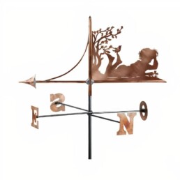 girouette de toit, girouette de toit artisanale, girouette de jardin artisanale, girouette de jardin originale, fabrication girouette de toit, girouette cuivre, girouette enfant