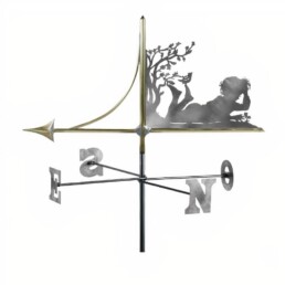 girouette de toit, girouette de toit artisanale, girouette de jardin artisanale, girouette de jardin originale, fabrication girouette de toit, girouette zinc, girouette enfant