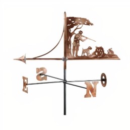 girouette de toit, girouette de toit artisanale, girouette de jardin artisanale, girouette de jardin originale, fabrication girouette de toit, girouette métier, girouette de toit chasseur, girouette de toit cuivre, girouette cuivre