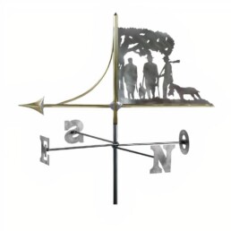 girouette de toit, girouette de toit artisanale, girouette de jardin artisanale, girouette de jardin originale, fabrication girouette de toit, girouette métier, girouette chasseur, girouette animal, girouette zinc