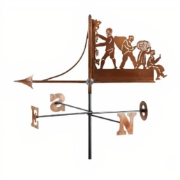 girouette de toit, girouette de toit artisanale, girouette de jardin artisanale, girouette de jardin originale, fabrication girouette de toit, girouette en cuivre