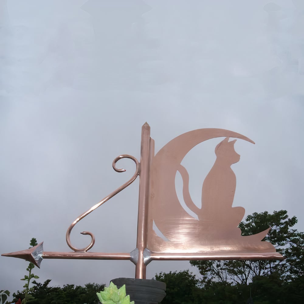 WENKO Girouette de jardin, girouette de toit, design Chat et